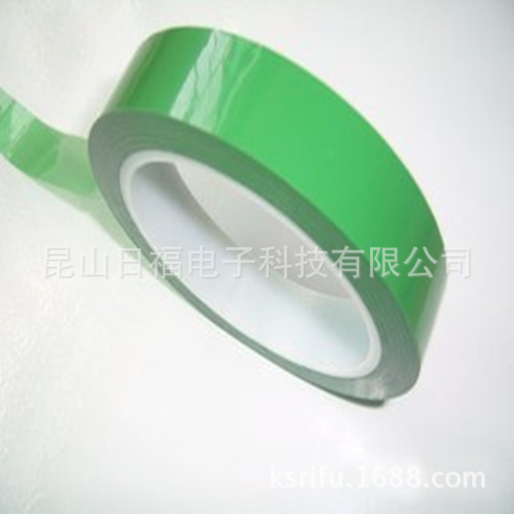 PET高温胶带 PET抗酸碱防护胶带不残胶不粘胶高温绿色胶带