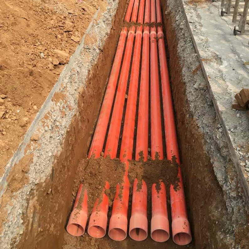 厂家生产mpp电力管 橘红色MPP管电力管材