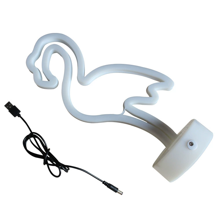 Новый неоновой формы свет рождественский подарок Феникс Единорог Радуга USB маленькая настольная подсветка LED неоновый свет