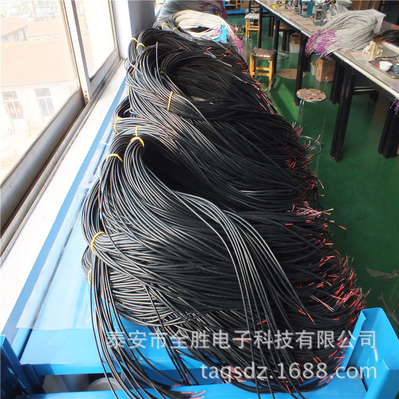 2464 26# 2芯护套线线材加工   汽车线束 UL2464-24# 26#2C护套线