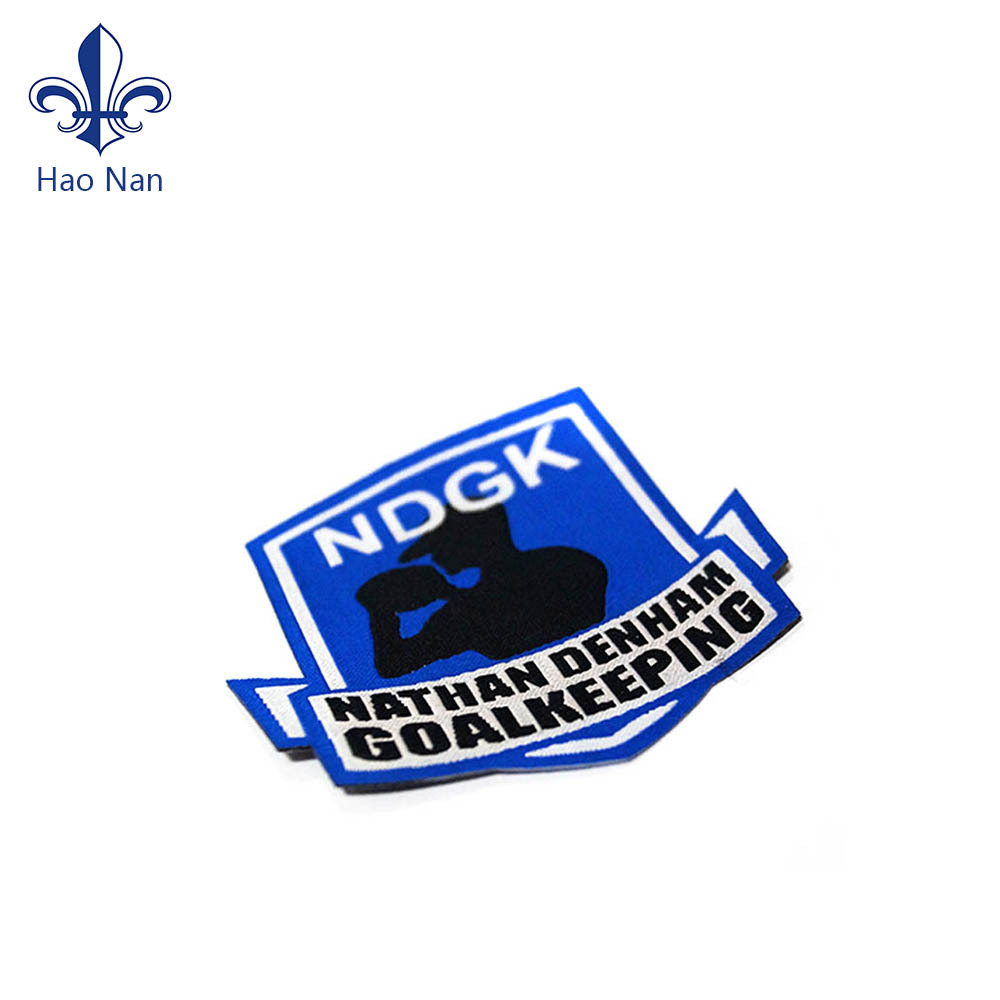 涤纶布标logo织唛标签  涤纶织唛水洗标