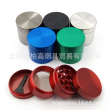 40mm4层锌合金磨烟器 迷你手动碎烟器 出口热销金属研磨器批发