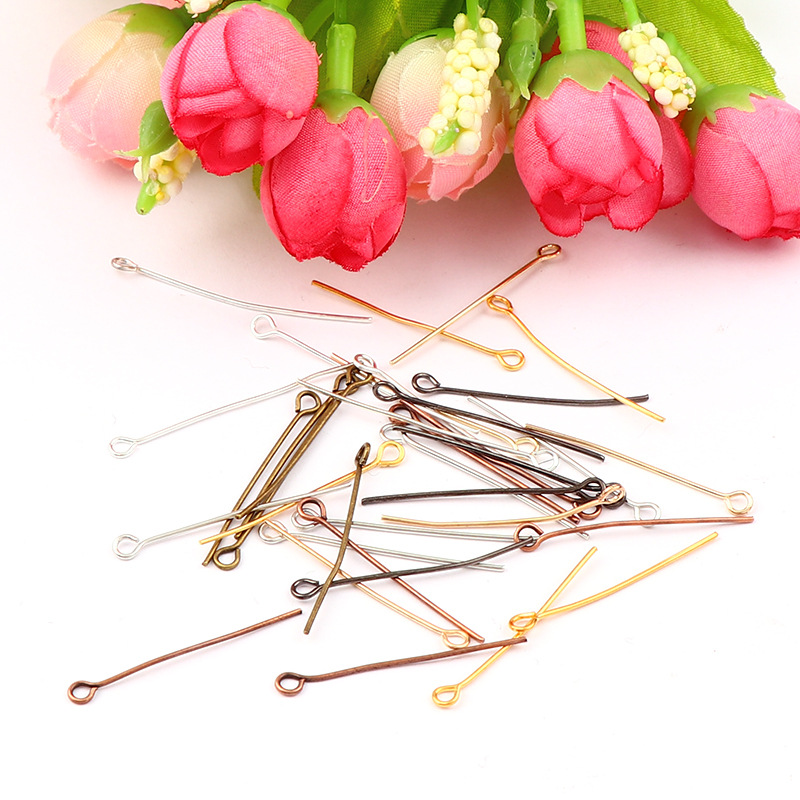 Aguja de 9 palabras accesorios de conexión de cuentas de bricolaje 200 unids/pack aguja de nueve palabras multi-especificación material de cuentas hechas a mano