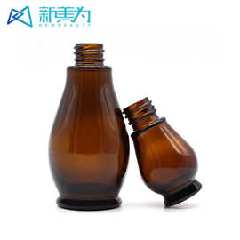 现货茶色10ml至100ml避光保健品瓶 分装密封瓶 单葫芦精油瓶