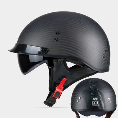 Motosiklet kaskı (dəbilqə): summer helmet scoop helmet carbon