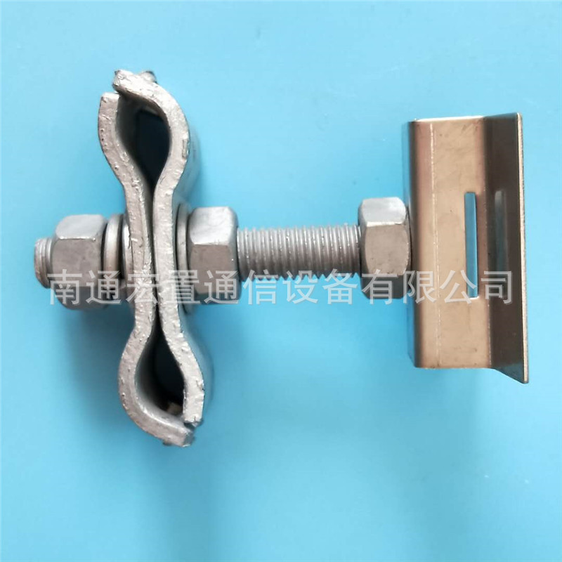 华南地区ADSS光缆塔用引下线夹 钢带型杆用引下线夹规格