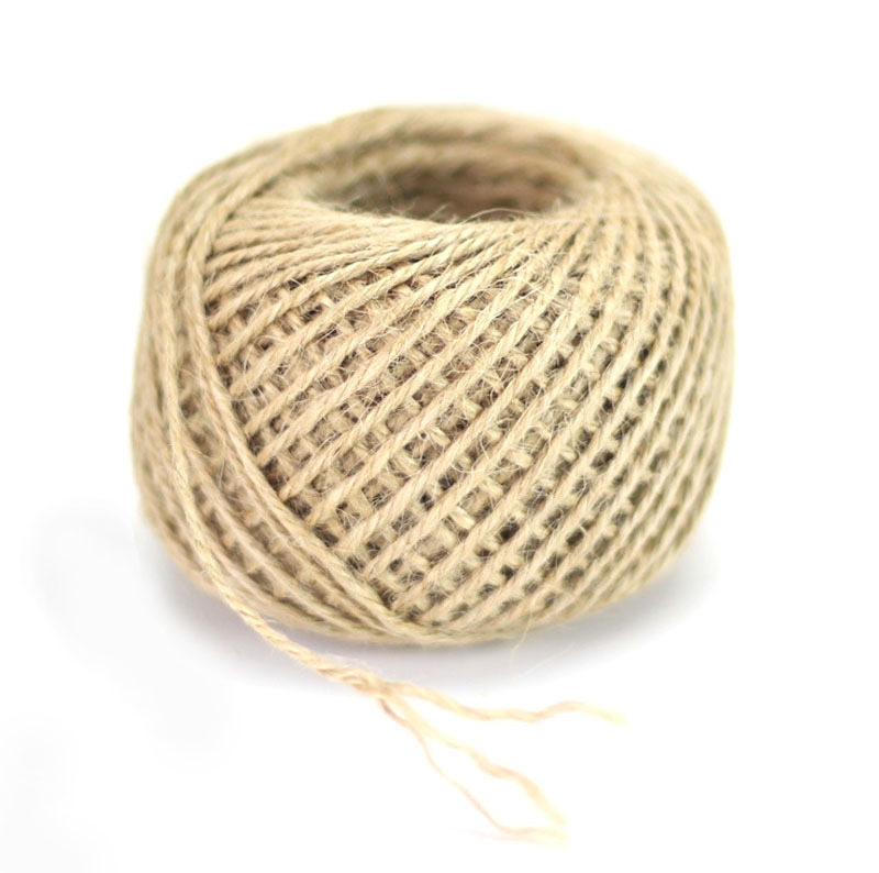 厂家直供 1mm 2mm 3mm 照片墙黄麻线 DIY手工麻绳