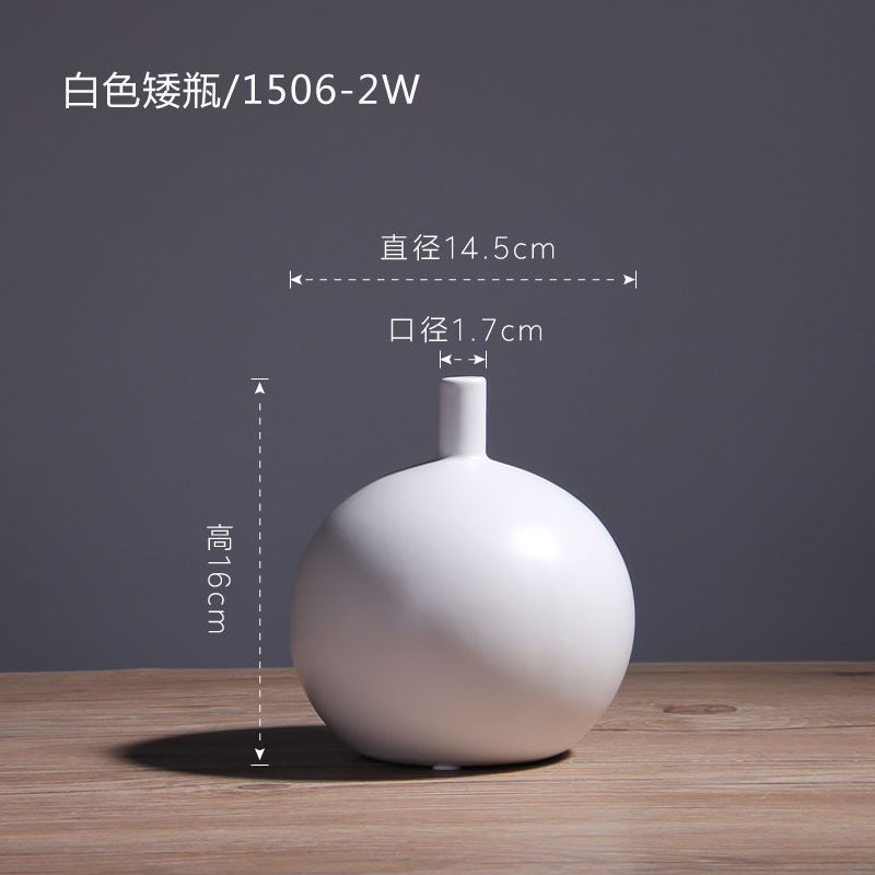 Botella corta blanca (1506-2W)