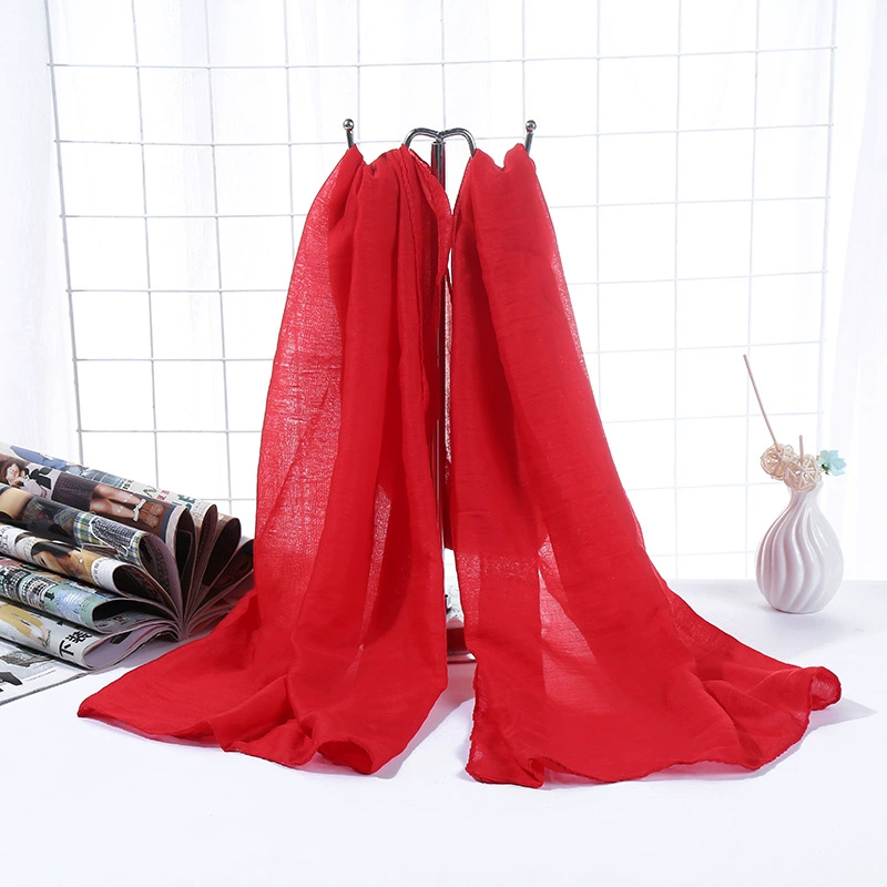 Домашний бренд стиль корейского типа хлопок-лен scarf/cloak аксессуар, 65×180 см, разнообразные цвета