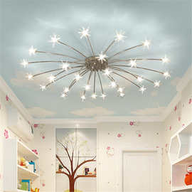 北欧风客厅餐厅满天星吸顶灯现代简约创意卧室儿童房LED后现代灯