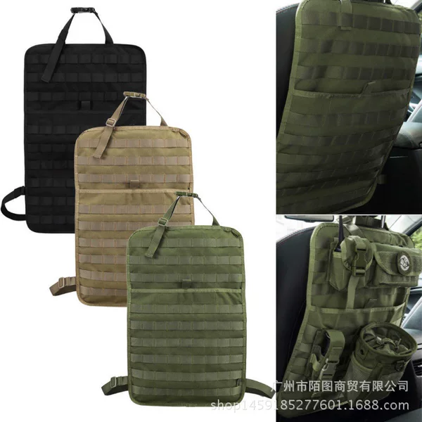 Tactical car seat back molle hanging pad multifunctional car storage bag storage bag factory direct sale