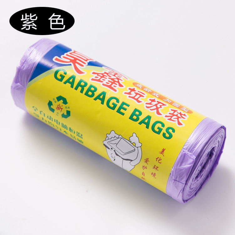 Color reforzado protección del medio ambiente del hogar inodoro desechable tipo punto bolsa de basura bolsa de plástico 20 piezas