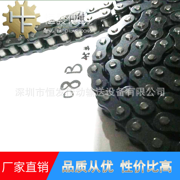 现货4分国标链条工业精密滚子非标带链式弯板加长销