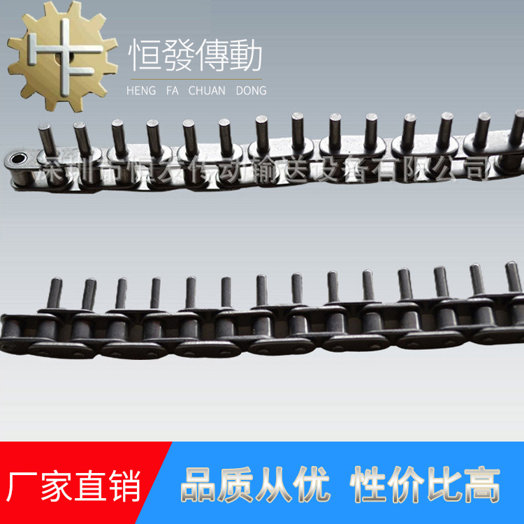 厂家直销 06B不锈钢带侧导轮链条 传动用套筒链 耐高温