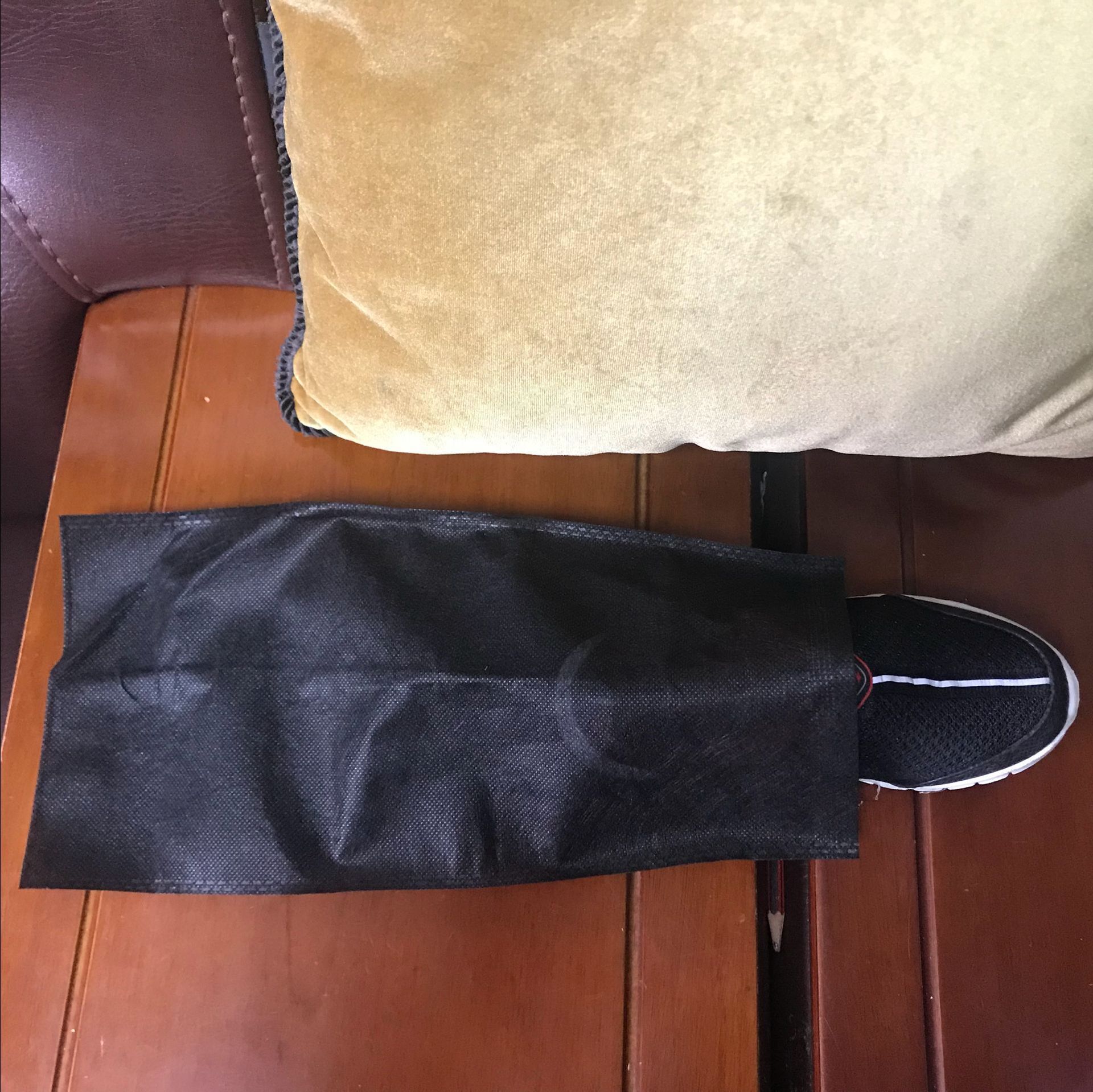 广州无纺布袋厂加工印刷热压拉绳袋束口无纺布收口袋绒布防尘鞋袋