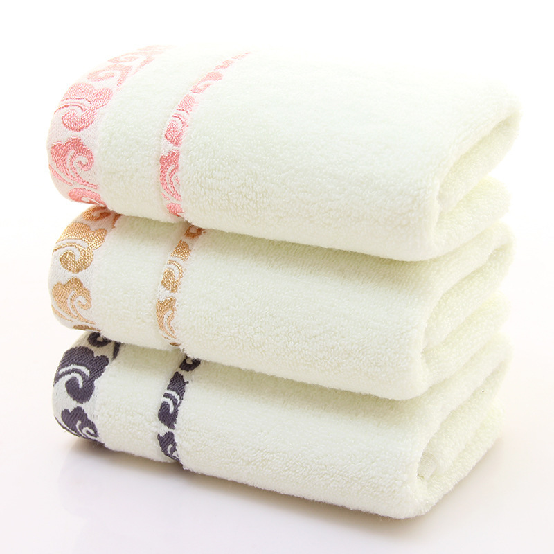 Face Wash Towel Manufacturer Wholesale Wholesale Thickened Cotton Xiangyun Towel Creative Gift Custom Logo Towel Pure Cotton