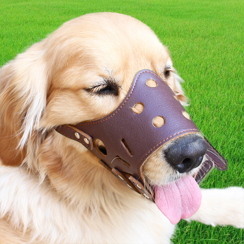 Venta al por mayor perro hocico anti-ladrido anti-mordedura perro máscara boca cubierta corteza dispositivo de parada ajustable suministros para mascotas image 1