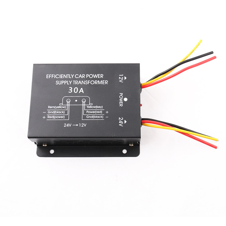 Vehicle-Mounted Truck and Bus Audio Navigation Voltage Reducer Converter Dc24V to Dc12V Power Supply Ul Certified Voltage Stabilizer
