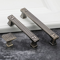 新款中式衣櫃門拉手 復古櫥櫃抽屜櫥櫃門把手 鞋柜子仿古酒櫃拉手