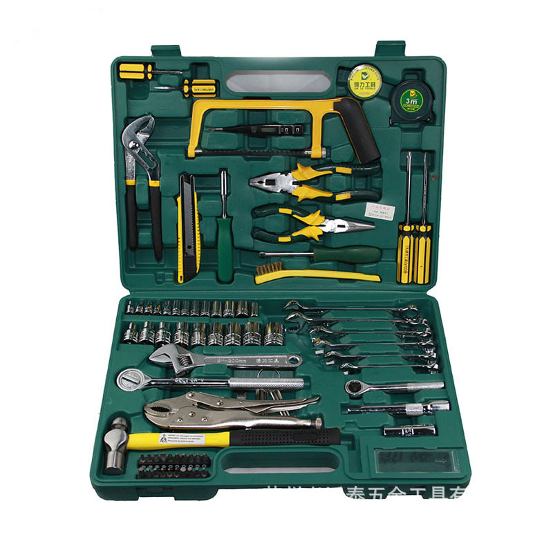手动五金组合工具套装 车载工具箱 汽车修配工具