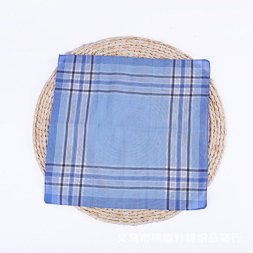 Cotton Men's Knitted Handkerchief Sweat Absorbent Classic Style Handkerchief Hand Towel Export