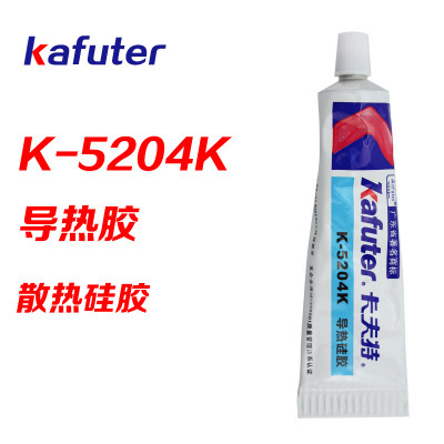 크래프트 열 전도성 실리콘 K-5204K 열 전도성 접착제 빠른 건조 열 전도도 1.6 흰색 80g