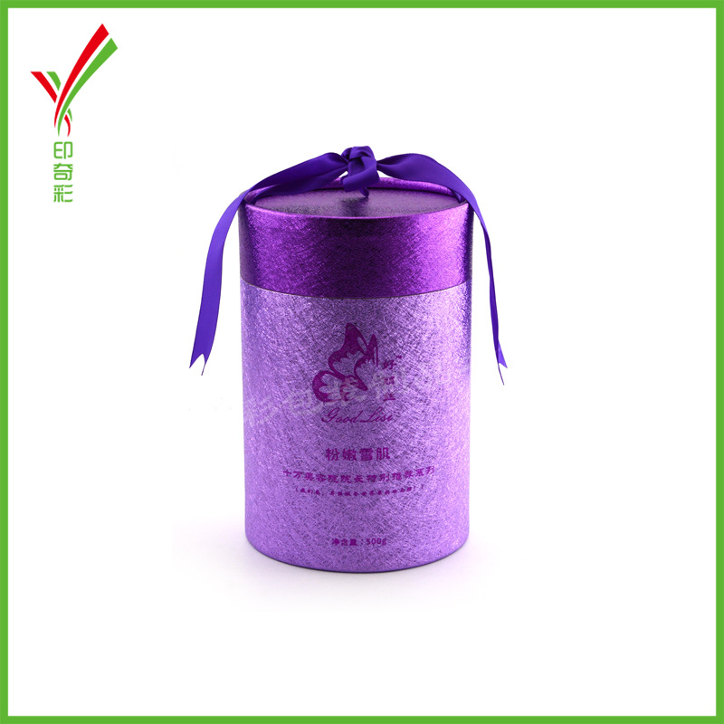 纸筒定制创意礼品通用包装纸罐食品茶叶织带丝带圆形牛皮纸筒定做