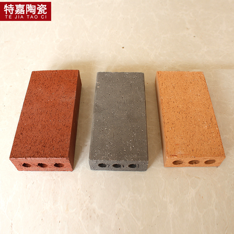 厂家真空砖烧结砖广场透水砖庭院砖路面砖墙地砖三孔盲道砖水泥砖