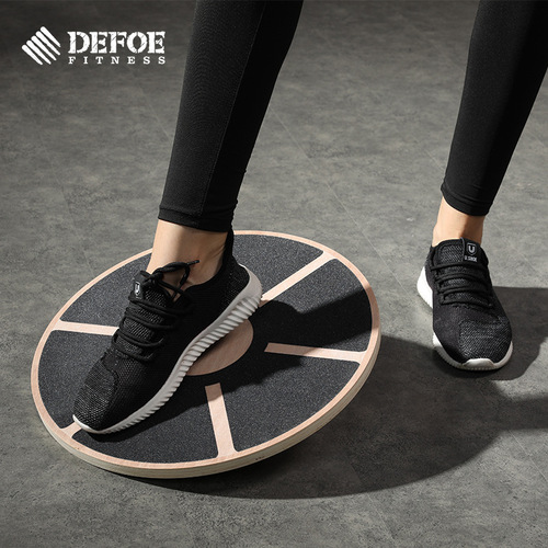 Wooden balance board fitness balance plate children's anti-slip balance trainer balance yoga pedal for adults