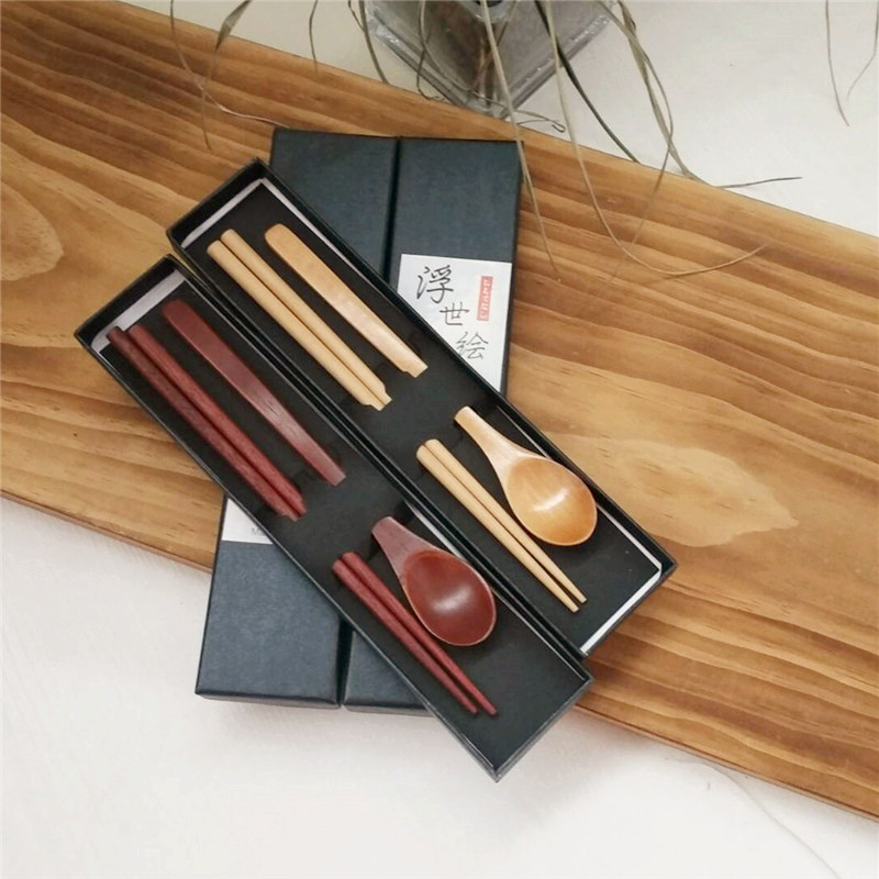 Japanese -style gift chopsticks spoon set one spoonful of one…