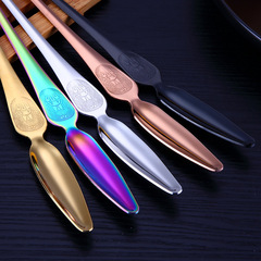 Gold-plated stainless steel crab fork crab eating tools crab seafood needle crayfish fork crab roasting tool