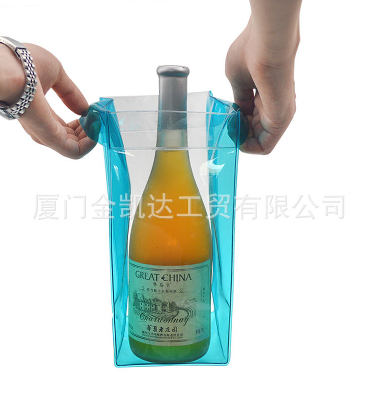 PVC红酒袋子PVC礼品红酒袋葡萄酒PVC袋PVC塑料手提酒袋