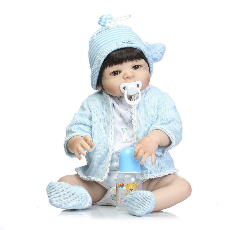 NPK Nueva simulación muñeca pegamento completo baño de agua juguete