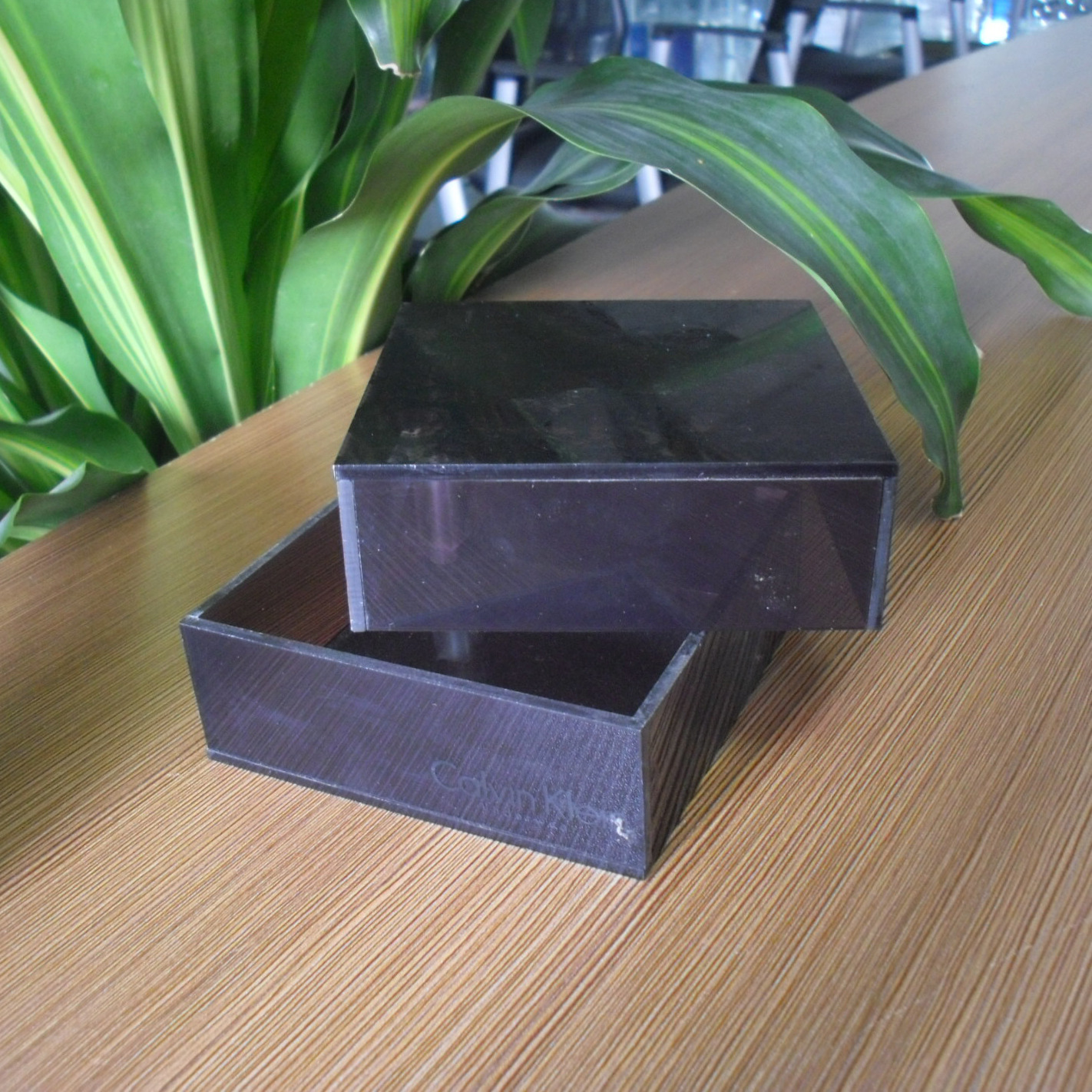 有机玻璃黑茶色盒子亚克力展示盒透明黑色包装盒天地盖产品盒