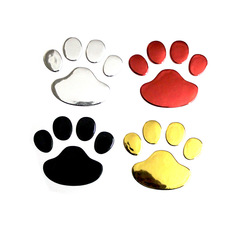 PVC Footprint 3D Stereo Car Logo Fuel Tank Sticker Car Body Scratch Sticker Paper Personalized Pressure Sensitive Creative Car Decal
