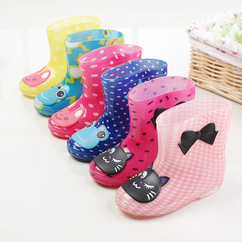 Детская непромокаемая обувь в погоне за звездами, модные водные сапоги для мальчиков и девочек, студенческие непромокаемые сапоги, детская Нескользящая детская Водная обувь на флисовой подкладке
