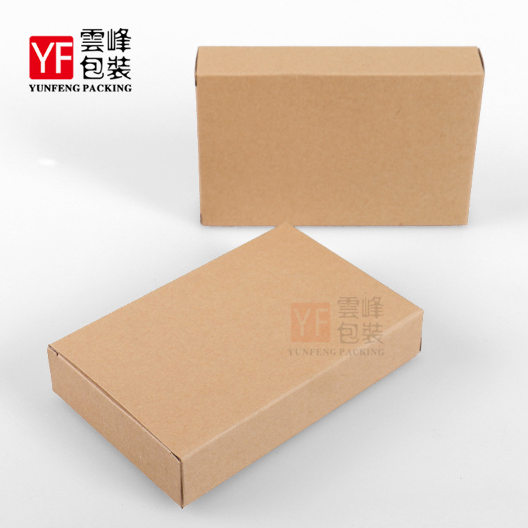 简易牛皮纸250g普洱茶砖包装盒黑茶茯砖白茶空白纸盒环保材质