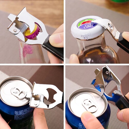 Household beer bottle opener bottle opener multi-functional creative stainless steel can drink bottle opener wine opener