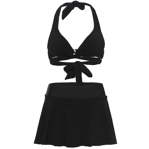 Sanqi split swimsuit for hot spring bikini swimsuit for women ins Korea push-up slimming sexy skirt swimsuit for women
