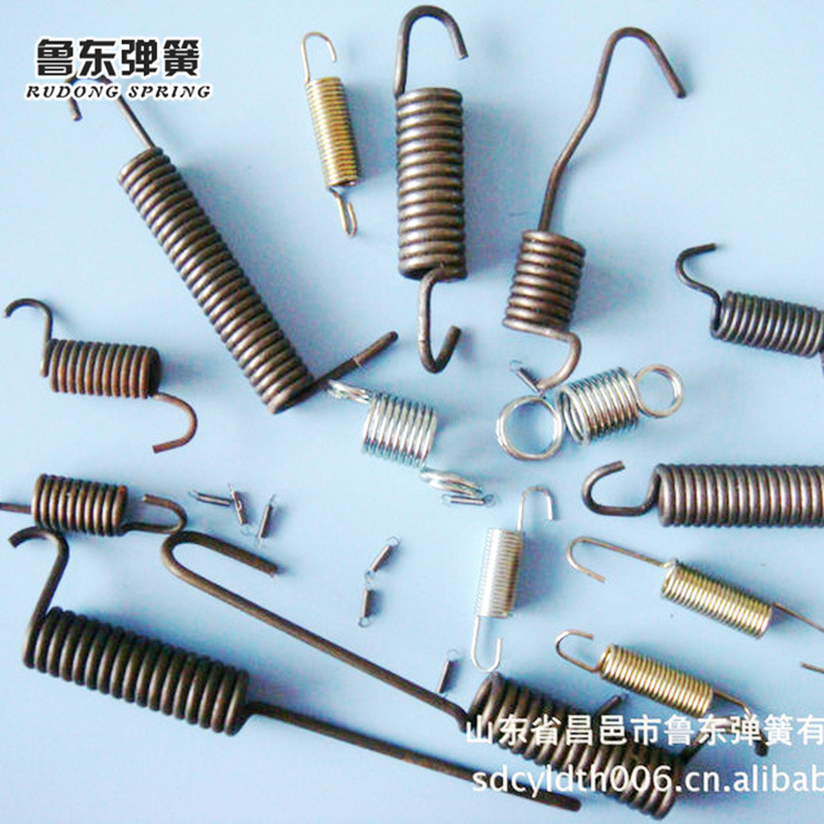 工艺品用镀锌扭转弹簧 山东工厂定 制五金扭转弹簧 非标扭转弹簧