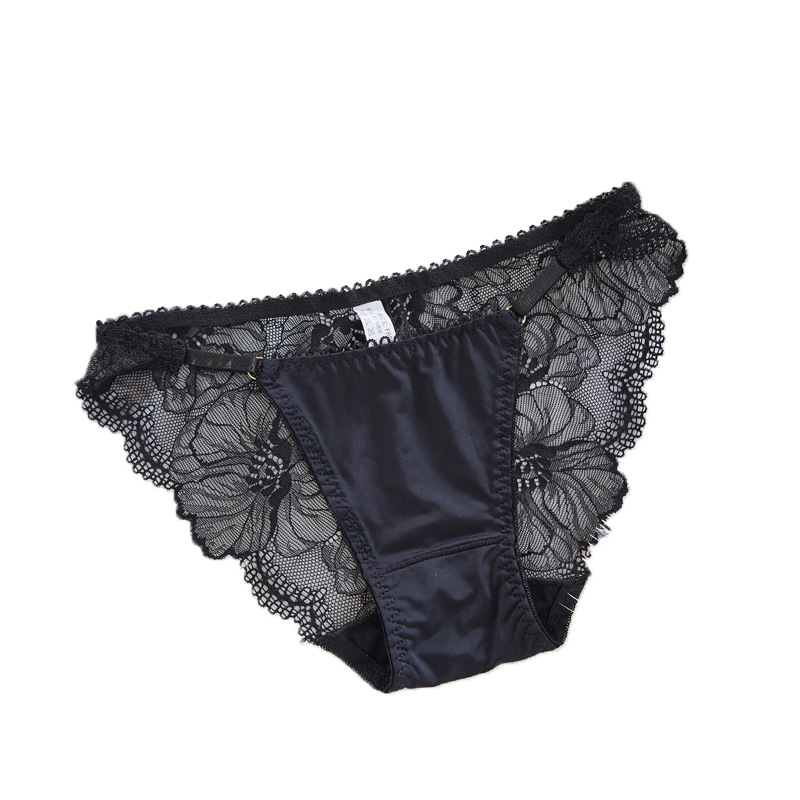 Xuan mengqi nueva seda de hielo sin costuras ropa interior las mujeres cintura baja sexy encaje transpirable más tamaño