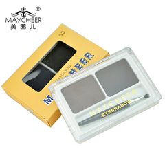 Wholesale makeup MAYCHEER two-color eyebrow powder, natural three-dimensional waterproof and sweat-proof, long-lasting, non-removing makeup 4g
