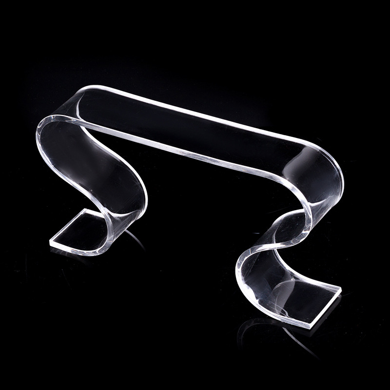 鞋架 鞋店展示架 高跟鞋女鞋展架 有机亚克力支撑鞋架 透明双S架