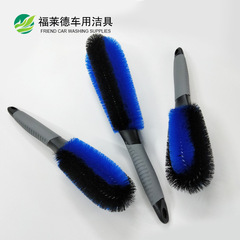 Automotive supplies round head wheel brush car cleaning tools long handle tire brush rim brush car cleaning tools wholesale