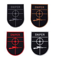 Sniper morale tactics full 3D PVC patch badge Velcro armband bag with dressing supplies PVC glue