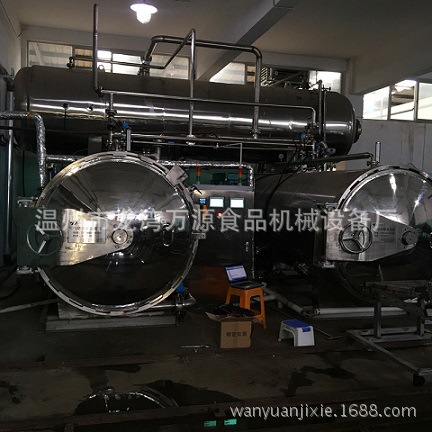 万源不锈钢设备旋转式杀菌锅八宝粥杀菌锅旋转式全自动杀菌釜