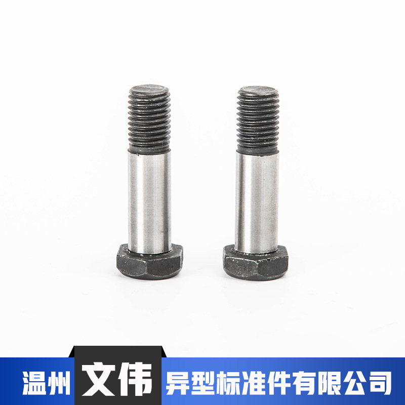 厂家供应外六角保险螺栓高强度12,9级 打捆螺栓表面处理发黑