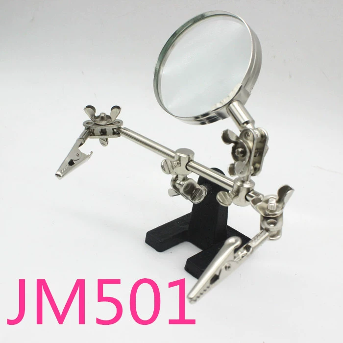 16126 Сварочный настольный вспомогательный зажим, печатная плата, 3x обнаружение, оценка стекла, увеличительное стекло, ремонт JM501