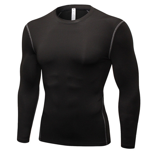 Fan Yi Source Factory Men's Tight Training Top Exercise Fitness Running Swimming Quick Dry Shirt Swimsuit