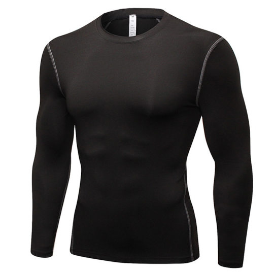 Fanyi Source Factory Men's Tight Training Clothes Sports Fitness Running Sweat Quick-drying Clothes T-shirt Long Sleeve